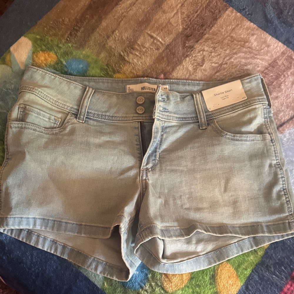 Hollister Light Blue Jean Shorts for Women